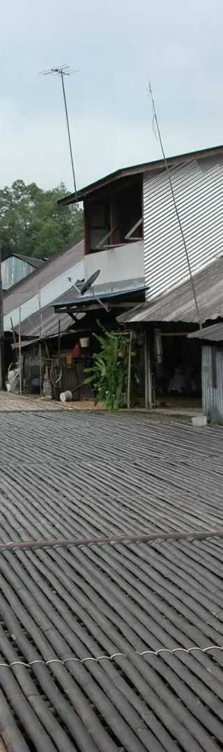 Langhaus in Kampong Benuk